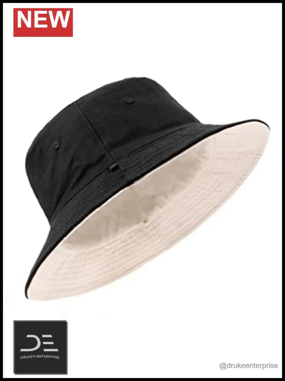 XXL Reversible Bucket Hat with Chin Strap for Men Women